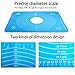 [Thickness Upgrade] Silicone Baking Mat with Measurements, Amytalk Thicken, Heat Resistance, Reusable Non-Stick Pastry Mat Non Slip Rolling Mat Dough Board Dough Kneading Mat, Blue, Easy Clean