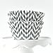 Chevron Gray BakeBright Greaseproof Cupcake Liners