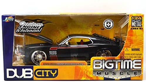 JadaTOYS 1: 24SCALE DUB CITY BIGTIME MUSCLE 1970 FORD MUSTANG BOSS 429 (BLACK) Jeidatoizu 1:24 scale Dabushiti Big Time Muscle 1970 Ford Mustang Boss 429" (Black) [parallel import goods]