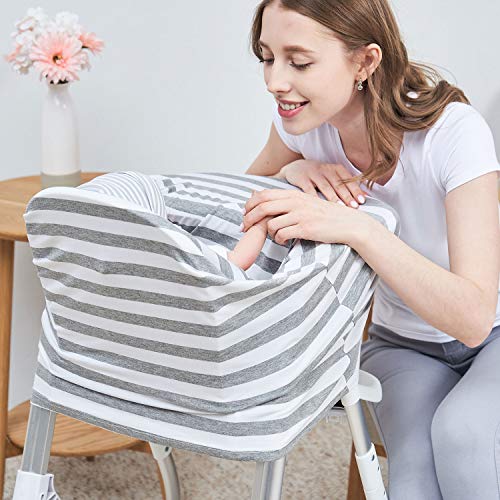 PPOGOO Nursing Cover for Breastfeeding Super Soft Multi Use for Baby Car Seat Covers Canopy Shopping Cart Cover Scarf Light Blanket Stroller Cover