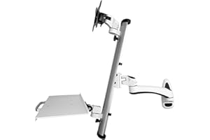 Monitor stand screen keyboard tray wall-mounted WS04B telescopic rotating industrial computer