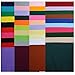 Life Glow DIY Polyester Soft Felt Fabric Squares Sheets Assorted Colors 12x12 inch(30x30cm) for Crafts, 1.5mm Thick 40Pcs Total