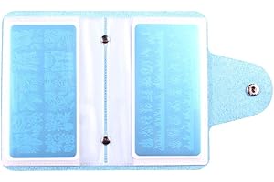 FingerAngel Finger Angel Light Blue Nail Art Stamp Plate Collection Image Plate Organizer For 6X12cm Size Stamping Plate