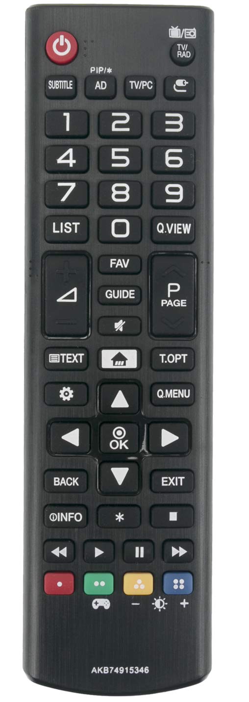 ALLIMITY AKB74915346 Remote Control Replaced for LG LED LCD TV 22MT41 22MT41DF-PZ 20MT48 27MT58DF 28MT41 24MT48DG-BZ 28MT41DF-PZ 24MT41DF 24MT48 20MT48DF 24MT41 29MT48 29MT48DF