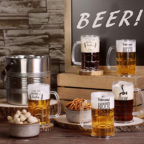 Bierkrug-aus-Kunststoff-mit-Griff-von-Juvale-Set-6-Stck-Mit-Englischen-Trinksprchen-Bruchsicher-Ideal-fr-Bier-Radler-Limonade-auf-Partys-beim-BBQ-Transparent-05-Liter-135-x-96-cm