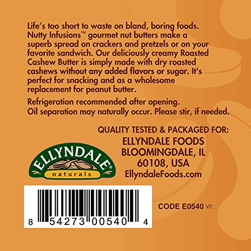 NOW Foods, Nutty Infusions, Roasted Cashew Butter, Creamy, Smooth and