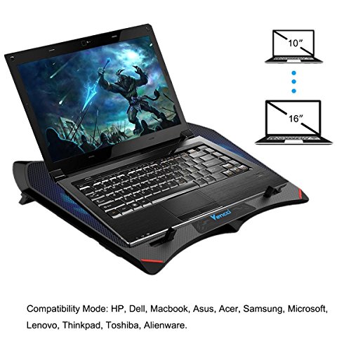 4 Laptop+Cooling+Vencci+Blue+Cooler