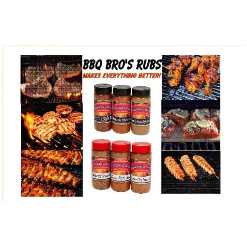 BBQ BROS RUBS {Southern Style} Ultimate Barbecue Spices Seasoning Set