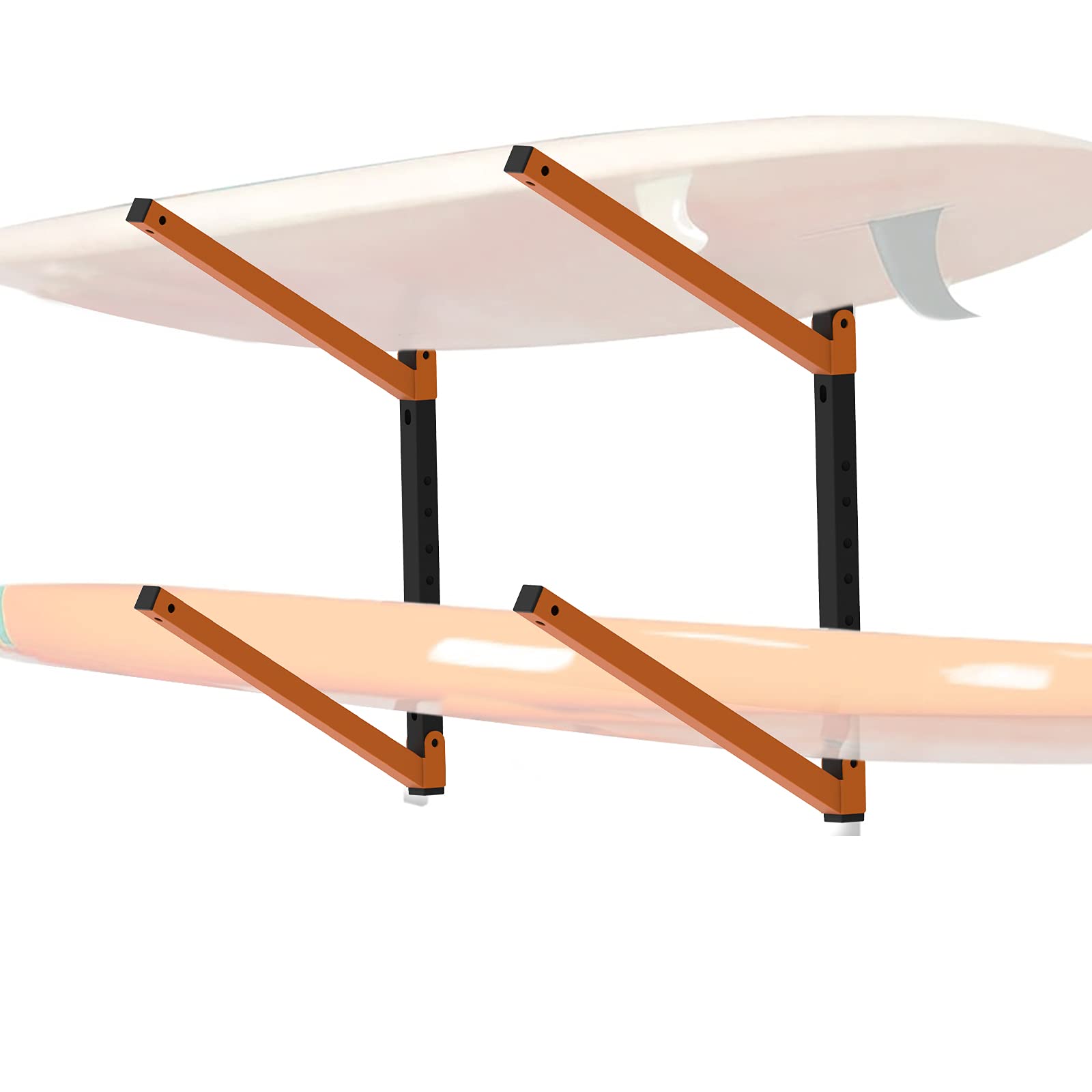 Photo 1 of Foozet Wall Mount Paddle Board Racks, Surfboard Hanger Duty Steel, Adjustable Metal Paddleboard Home, Garage Organizer