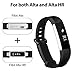 Adepoy Fitbit Alta Bands and Alta HR Bands, Newest Adjustable Replacement Wristband with Secure Metal Clasp for Fitbit Alta HR and Fitbit Alta