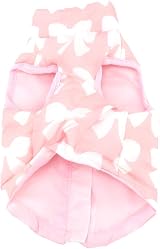 SMALLLEE_LUCKY_STORE Small Dog Coat Harness Jacket Pink XS with D-ring view 2