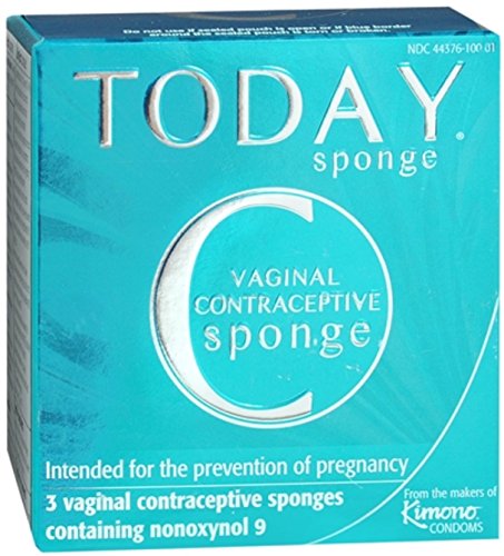 Today Vaginal Contraceptive Sponges 3 Each (Pack of 12)