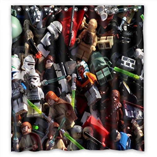MOMO Lego Star Wars Waterproof Bathroom Bath Polyester Shower Curtain Standard Size 66(W) X 72(H)