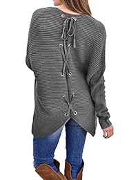 dearlove - suéter casual tejido, mangas anchas y abierto en el frente, para mujer, tallas de S a XXL