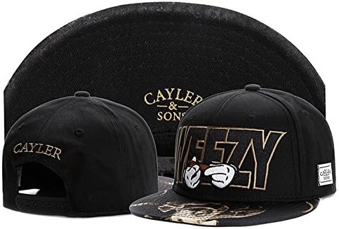 New Men's Cayler Sons Hip Hop Adjustable Baseball Snapback Cool Hat Cap Black