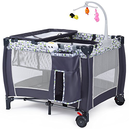 Top playpen and changing table