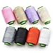 Domagiker Sewing Thread - 96 Colors Spool Threads for Sewing, Embroidery, Quilting & More - 100% Polyester, 250 Yards Each