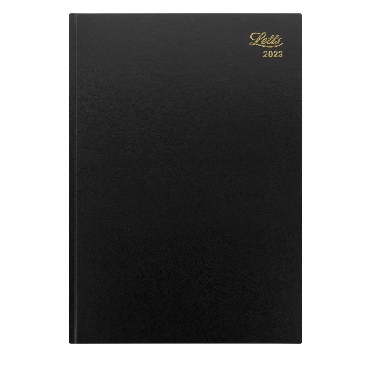 Letts of London Standard A4 week to view 2023 diary - black (23-T31ZBK)
