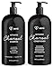 Activated Charcoal Keratin Shampoo and Conditioner Set – All Natural Gentle Sulfate Free Daily Hair and Scalp Cleanser For Men and Women - Volumizing, Moisturizing, Clarifying, Detoxifying – By Venu