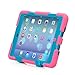 ACEGUARDER Apple Ipad Mini 2 Case Waterproof Rainproof Shockproof Kids Proof Case for Ipad Mini 2 (Gifts Outdoor Carabiner + Whistle + Handwritten Touch Pen) (Rose/Light Blue)