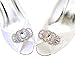 ELEGANTPARK BG 2 Pcs Shoe Clips Antique Mask Design Rhinestones Wedding Party Decoration Gold
