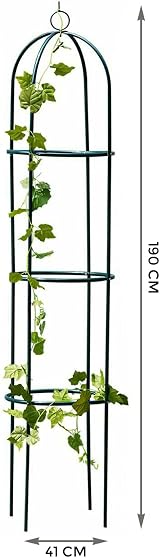 Crystals Garden Obelisk for Climbing Plants 1.9m Tall Metal Trellis view 4