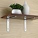 Mellewell 2 PCS Stainless Steel Heavy Duty L-Shaped Corner Braces Joint Angle Bracket Shelf Brackets, 10 x 6 inches, CB8017D-2