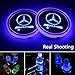 2pcs LED Car Cup Holder Lights for Mercedes Benz AMG, 7 Colors Changing USB Charging Mat Luminescent Cup Pad, LED Interior Atmosphere Lamp