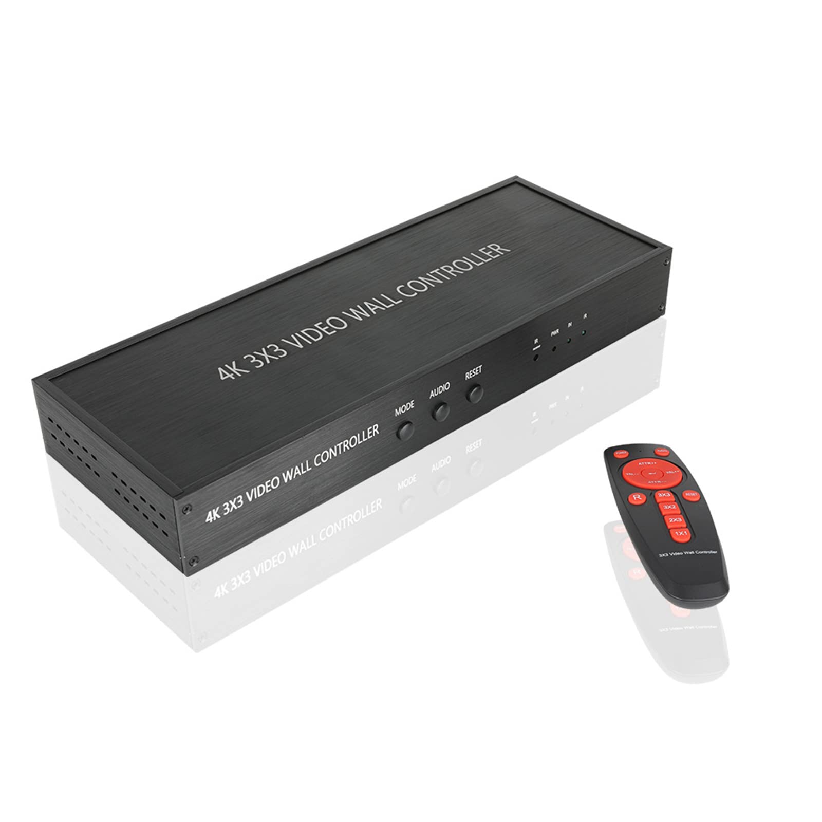 4K 3x3 Video Wall Controller,Video Wall Controller 1080P 4K 9 Channel TV Stitching Box Multi Screen Splicer TV Wall Processor 3x2 2x2 3x1 1x4 2x3 4x2 2x4