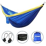Hammock, TOTOBAY Camping Hammocks with Friendly Tree Straps and Steel Carabiners- Eno Hanging Hammock for Travel, Backpacking, Beach, Yard. (118