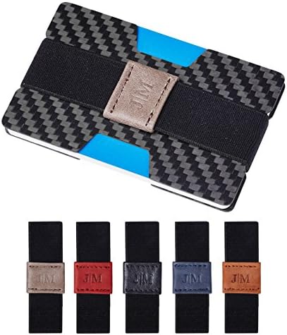Joymen Carbon Fiber Minimalist Slim Front Pocket Wallets for Men &amp; Money Clip (Type C Original Black)