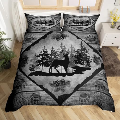 Deer Cabin Duvet Cover King Size