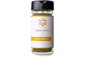 SAVORY SPICE SHOP Savory Spice Celery Seeds - Whole Celery Seeds for Cooking & Pickling | Dried Celery Seasoning for Potato Salad, Sauces & Dressings (Medium Jar - Net: 2.1 oz)