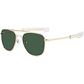 Gtand Vintage Military Style Pilot Aviator Sunglasses For Men Women Metal Sun Glasses Bayonet Temples 54mm