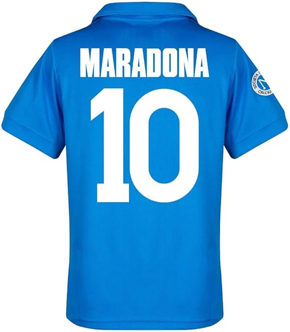 Amazon.com : NR Napoli Home Reproduction Retro Maradona 10 Jersey 1987-1988 - L : Sports & Outdoors