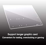 Cuifati ATX Open Frame Computer Case DIY Stand Transparent Acrylic Overclocking view 5