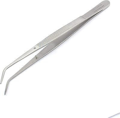Lifeline Instruments 15 cm Stainless Steel Tweezers Medical Lab Tool