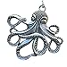 UMBRELLALABORATORY Steampunk Octopus Necklace | Victorian Style, Silver Finish Handmade Pirate Accessory