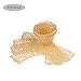 Baloray Pack of 24 Filigree Little Vine Lace Laser Cut Cupcake Wrapper Liner Baking Cup Muffin Case Trays Wedding Birthday Party Decoration (Gold)