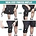 Hinged Knee Brace with 4 Straps & 4 Springs, Adjustable Open Patella Support for Arthritis, ACL, LCL, MCL, Sports Exercise, Meniscus Tear,Compression Knee Braces Non-Slip Fit for Running,Women,Men