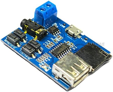 MAUSAN TF Card U Disk MP3 Format Decoder Board Audio Decoding Module With Amplifier 1Pcs New