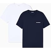 Emporio Armani Mens Eco Viscose 2 Pack Crew Neck Shirt
