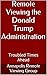 Remote Viewing the Donald Trump Administration: Troubled Times Ahead