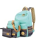 Leaper Casual Lightweight Canvas Laptop Bag Shoulder Bag School Backpack