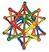 Magz Magzion 48 Piece Magnetic Building Set consisting of 28 magnetized rods and 20 Combo rods Offered Exclusively