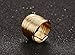 MEALGUET Gold Plated Stainless Steel 10 Multi Plain Bands Interlocked Stacked Ring for Women, Wide Statement Rings