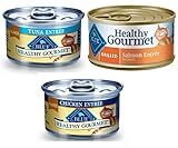 Blue Buffalo Healthy Gourmet Variety Pack, Canned Cat Food, (Pack of 24, 3-ounce cans)