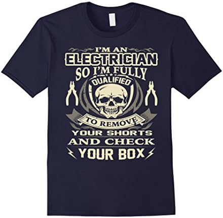 Men's I'm an Electrician shirt Large Navy