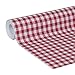 Duck Brand Wide Roll Red Gingham Adhesive Laminate Shelf and Drawer Liner