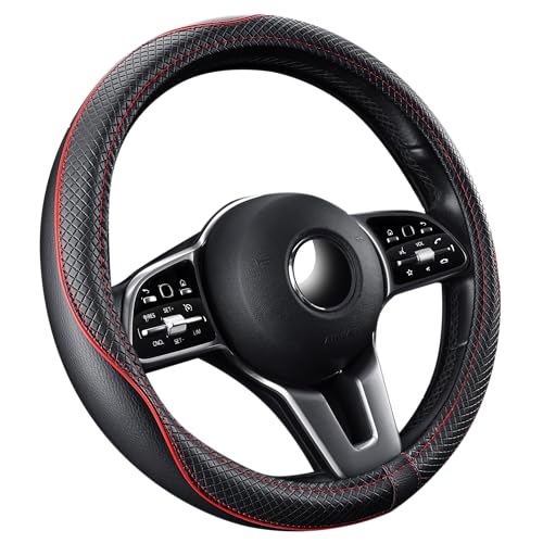 GXT Steering Wheel Cover, PU Leather, Universal 15 Inches, Non-Slip, Odourless…